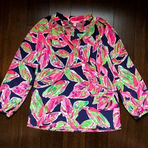 Lilly Pulitzer Elsa Top In The Vias Print